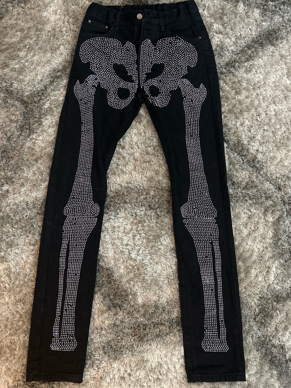 MNML Black Skeleton Jeans